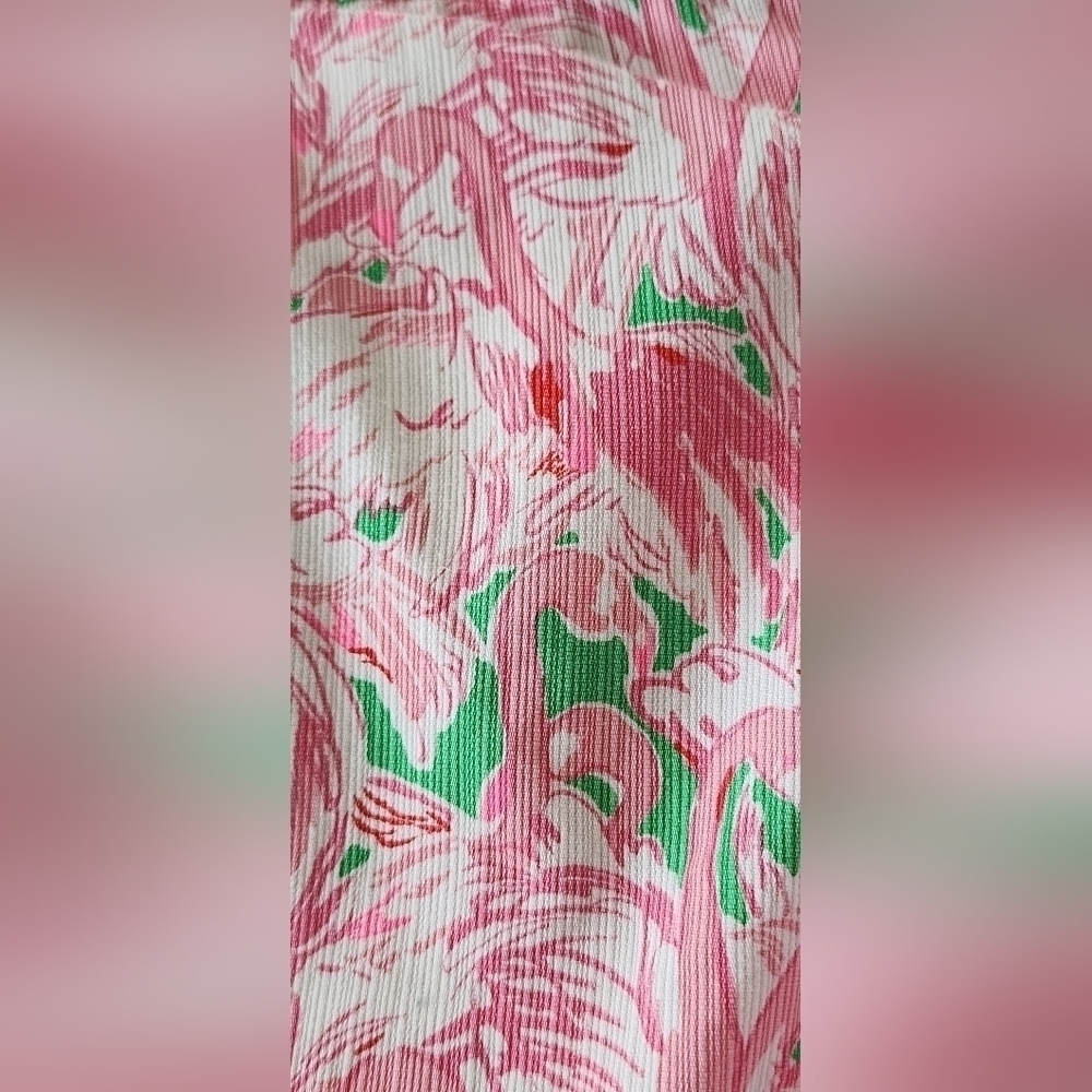 Lilly Pulitzer Buttercup Short Pink Flamingo Print 00 - Picture 3 of 5